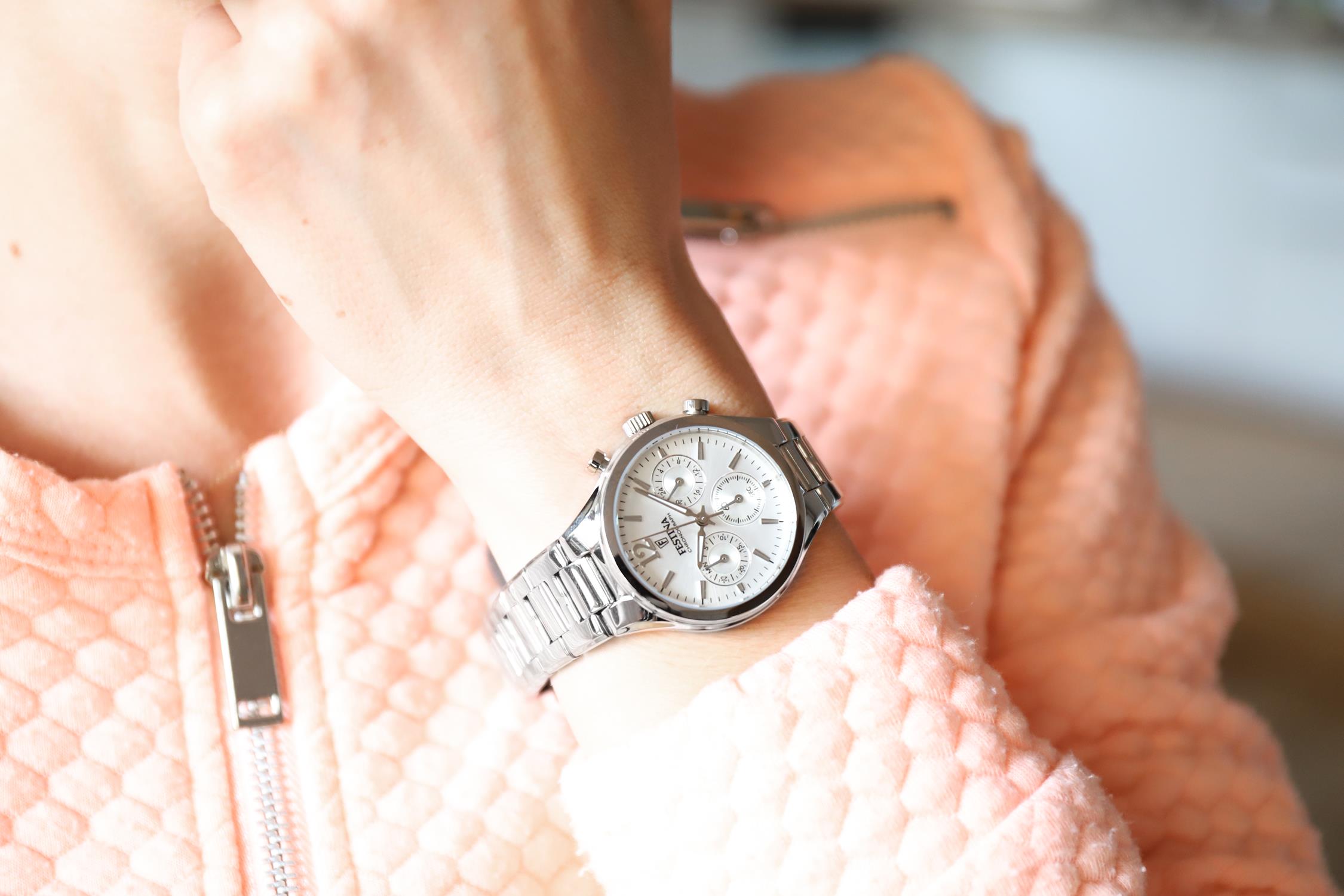 zegarek Festina F20391-1 kwarcowy damski Chronograf Boyfriend Chronograph - miniatura 6