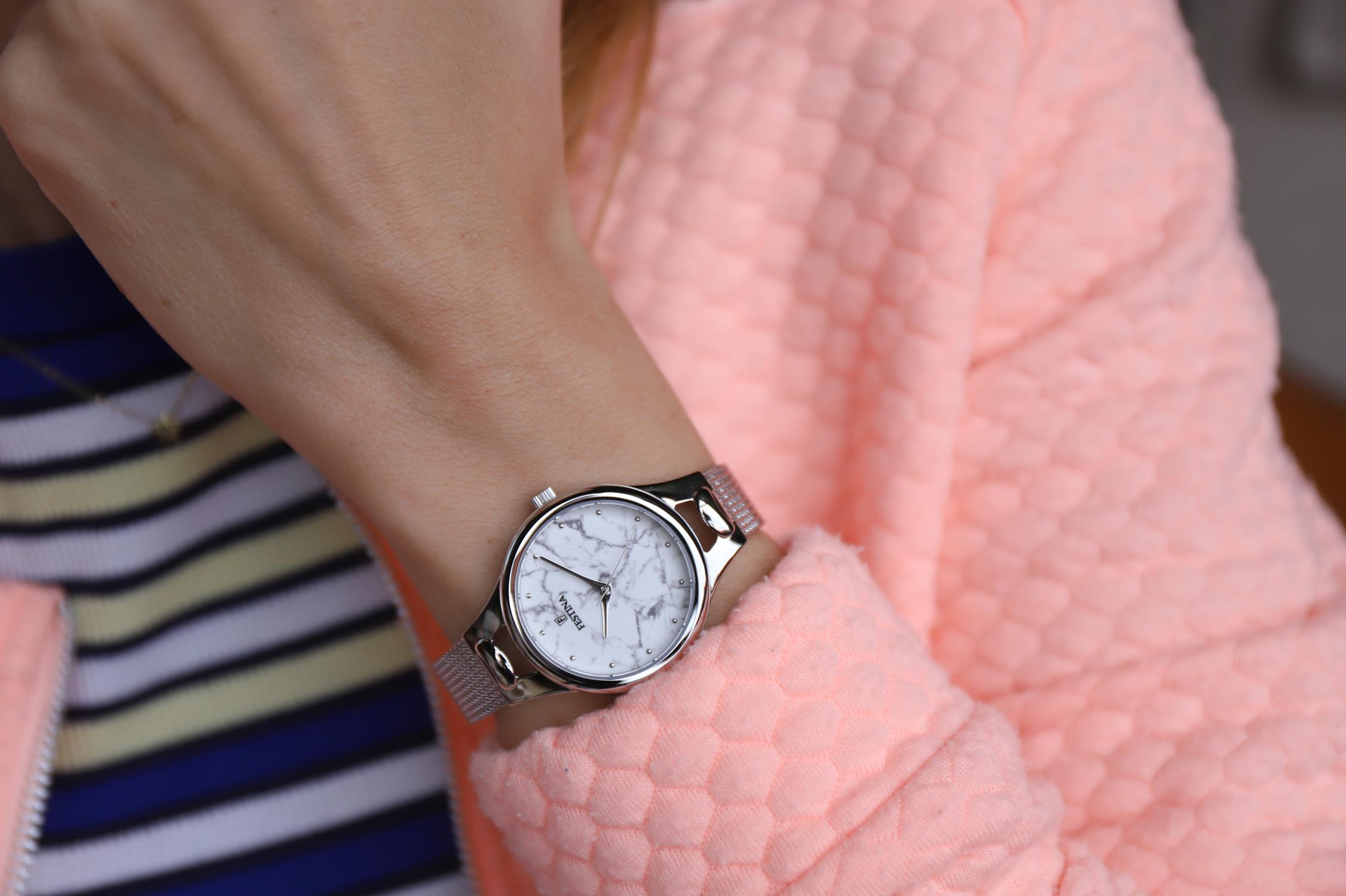 Festina F16950-E Mademoiselle Mademoiselle klasyczny zegarek srebrny - miniatura 9