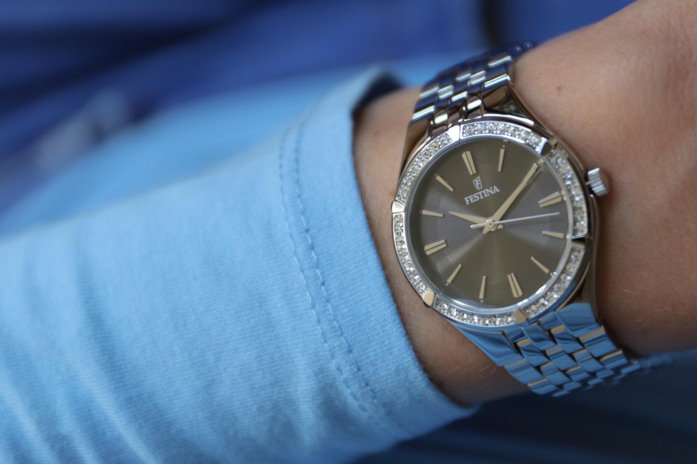 zegarek Festina F20223-2 srebrny Mademoiselle - miniatura 7