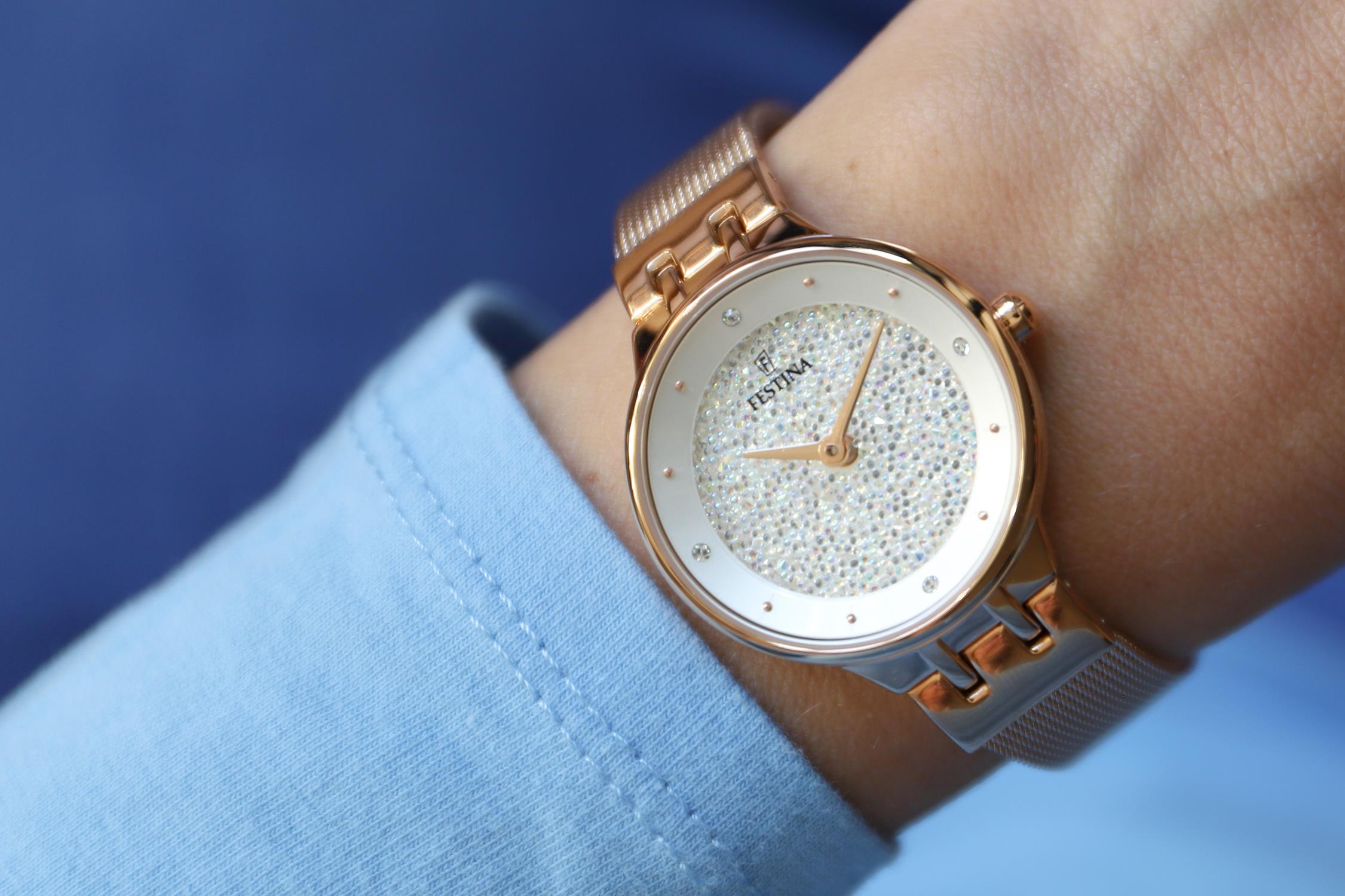 zegarek Festina F20387-1 różowe złoto Mademoiselle - miniatura 6