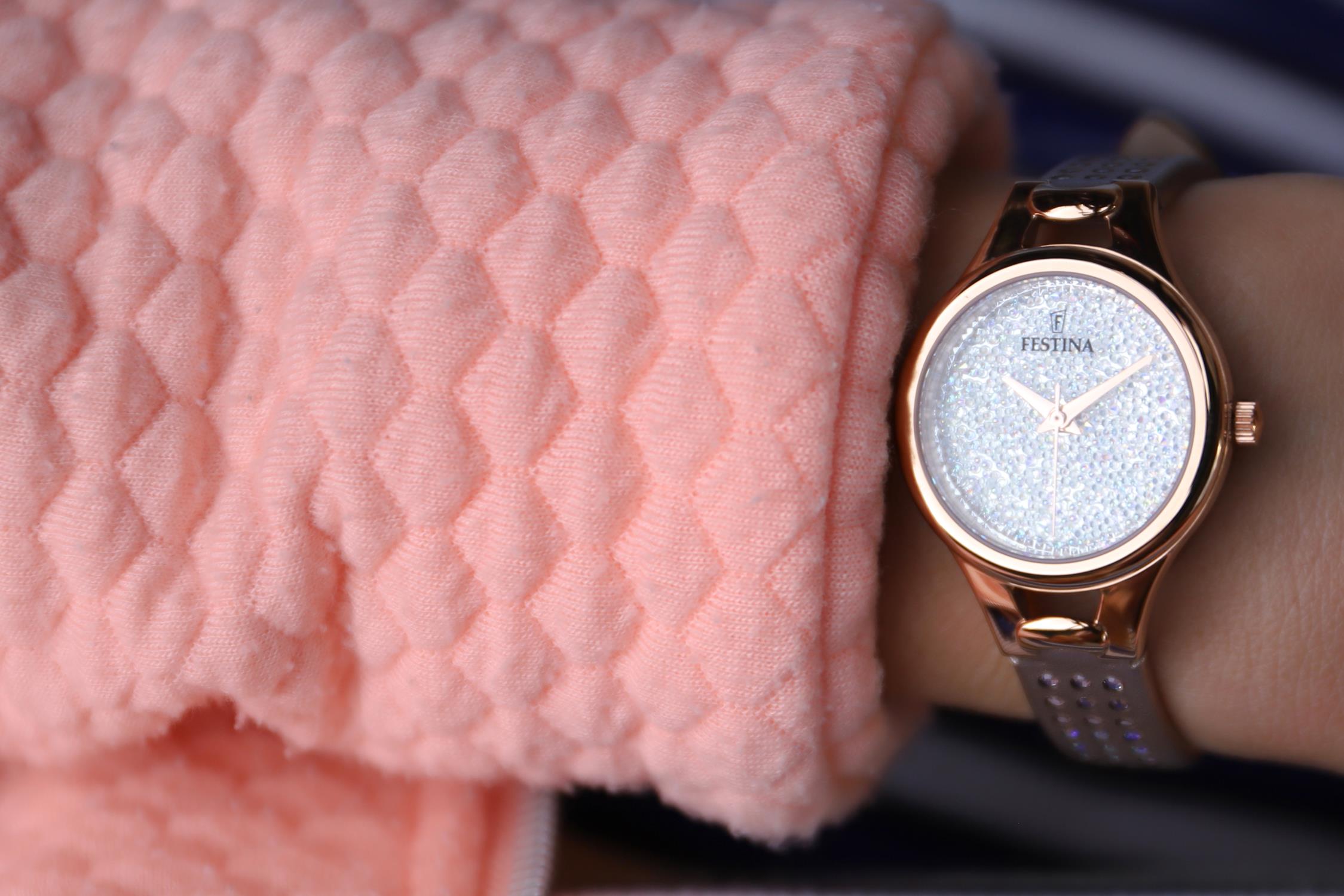 zegarek Festina F20408-1 kwarcowy damski Mademoiselle Swarovski - miniatura 6