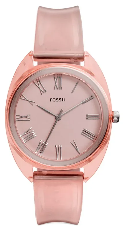 Fossil ES4856 Jude JUDE THREE-HAND PEACH SILICONE - zdjęcie 1