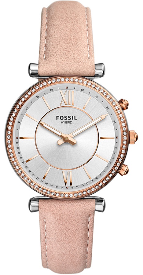 Fossil Smartwatches Hybrid Smartwatch Carlie Blush Leather FTW5039