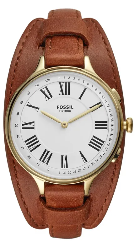 Fossil Smartwatch FTW5076 Fossil Q HYBRID SMARTWATCH ELEANOR LUGGAGE LEATHER - zdjęcie 1