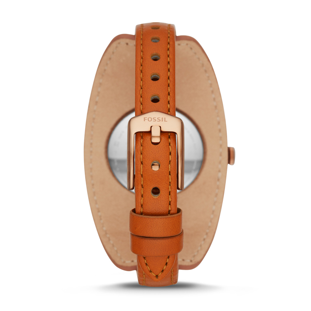 smartwatch Fossil Smartwatch FTW5078 HYBRID SMARTWATCH ELEANOR TAN LEATHER damski z krokomierz Fossil Q - miniatura 3