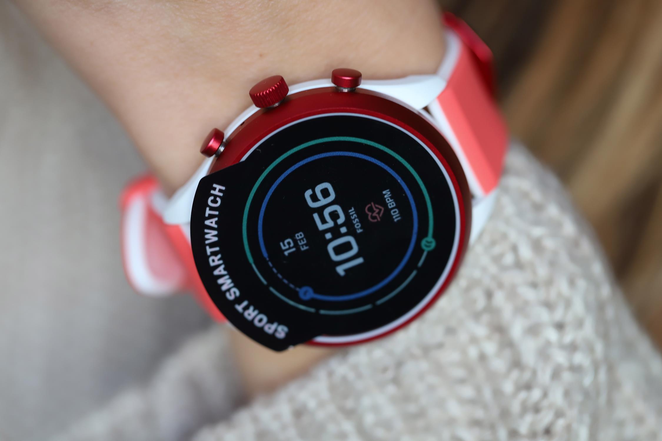 Fossil Smartwatch FTW6027 SPORT SMARTWATCH Fossil Q fashion/modowy zegarek czerwony - miniatura 6