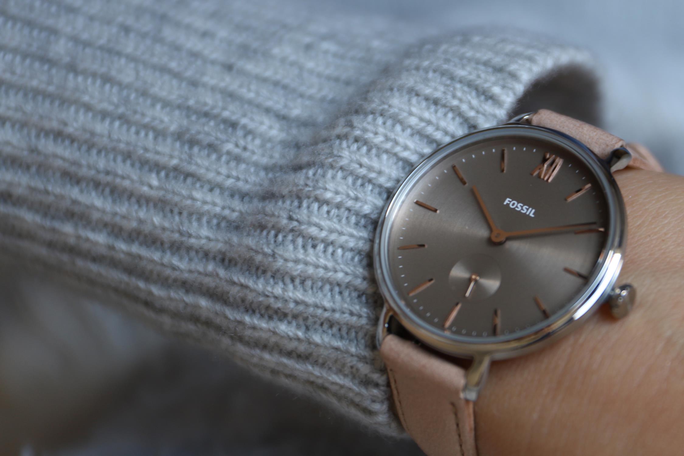 Fossil ES4664 zegarek srebrny klasyczny Kalya pasek - miniatura 5
