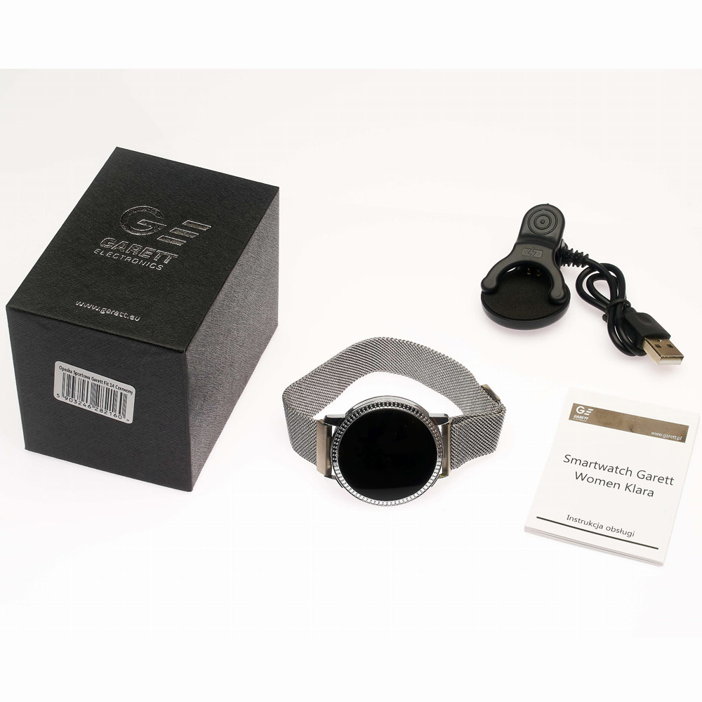 Garett 5903246282283 Smartwatch Garett Women Klara srebrny zegarek sportowy Damskie - miniatura 4