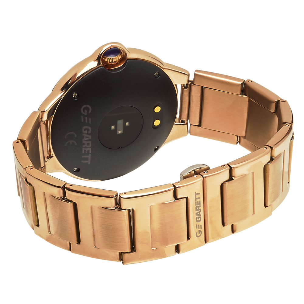zegarek Garett 5903246286410 kwarcowy damski Damskie Smartwatch Garett Women Karen RT złoty stalowy
