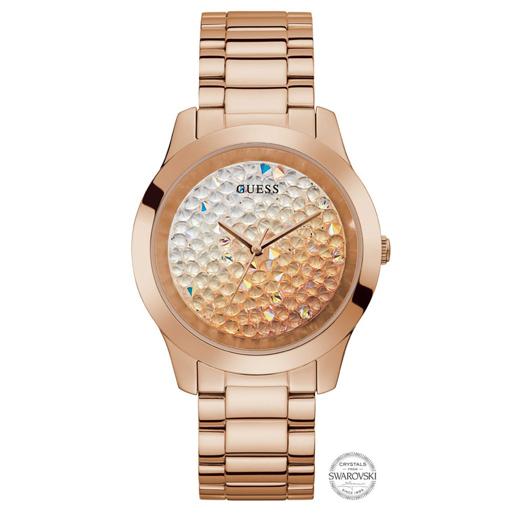 Guess GW0020L3 zegarek różowe złoto klasyczny Bransoleta bransoleta - miniatura 7