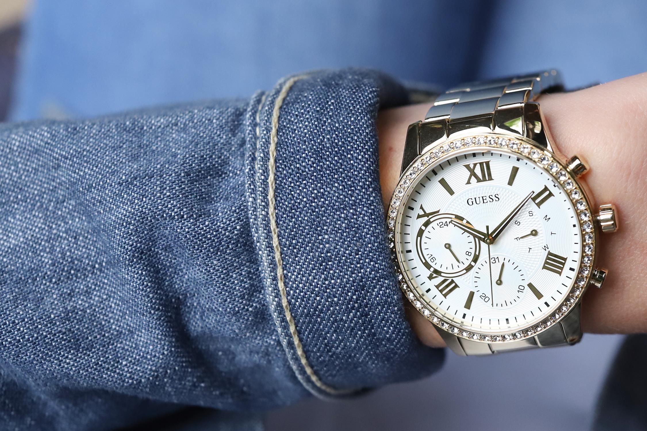 Guess W1069L2 zegarek złoty fashion/modowy Bransoleta bransoleta - miniatura 5