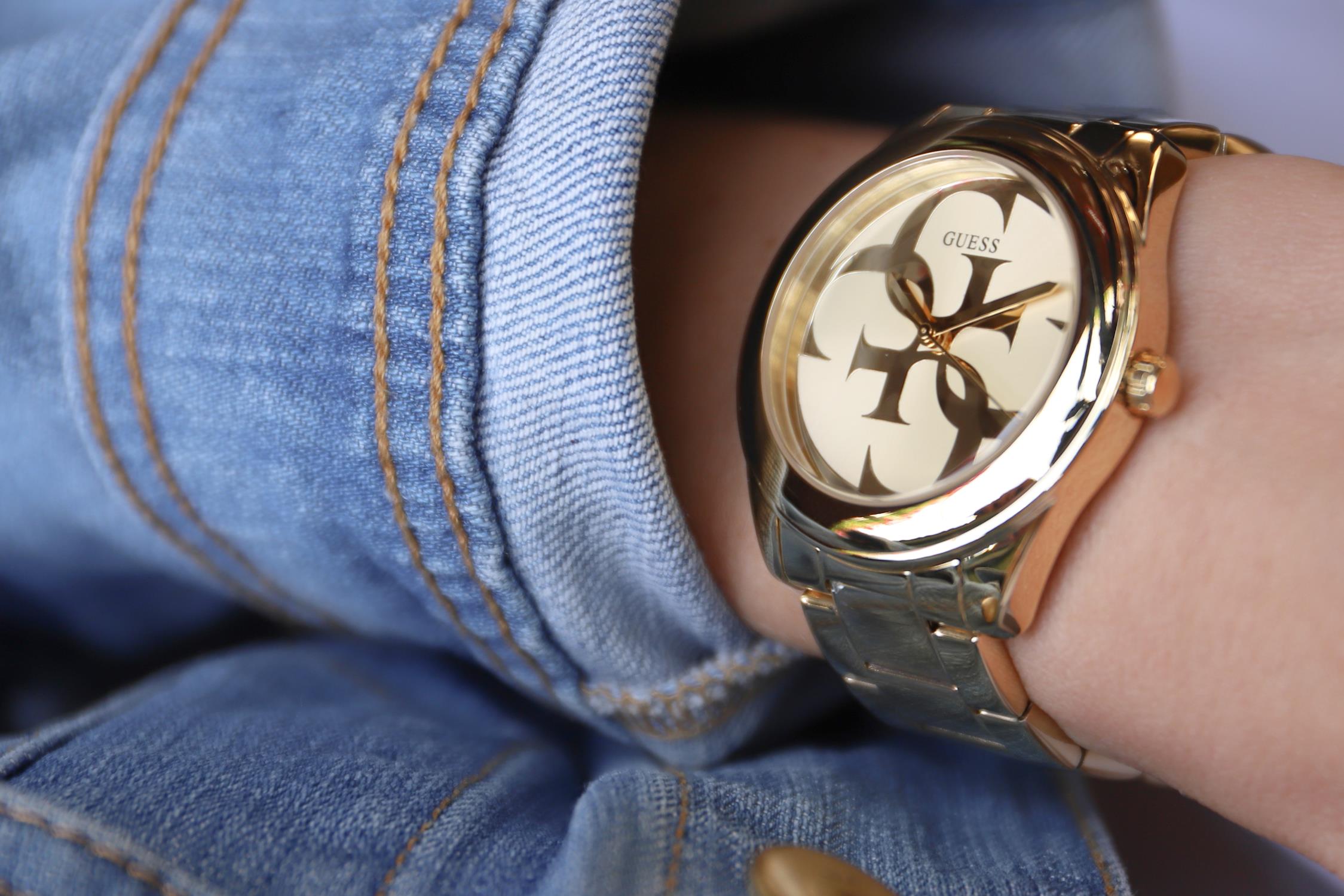 Guess W1082L2 zegarek złoty fashion/modowy Bransoleta bransoleta