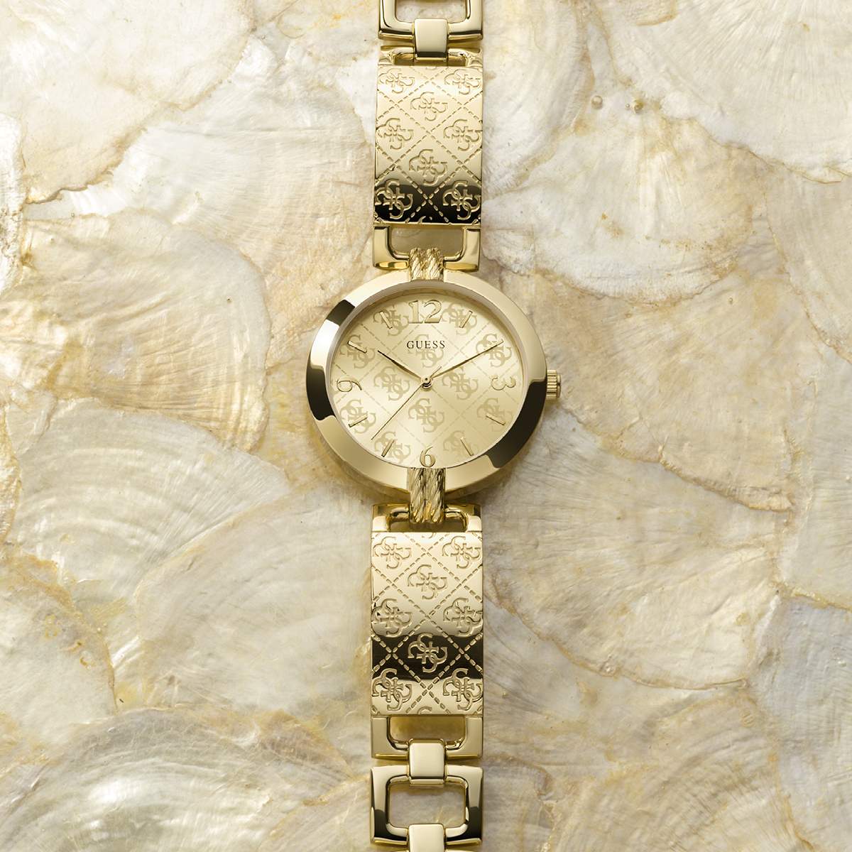 Guess W1228L2 Bransoleta zegarek damski klasyczny mineralne