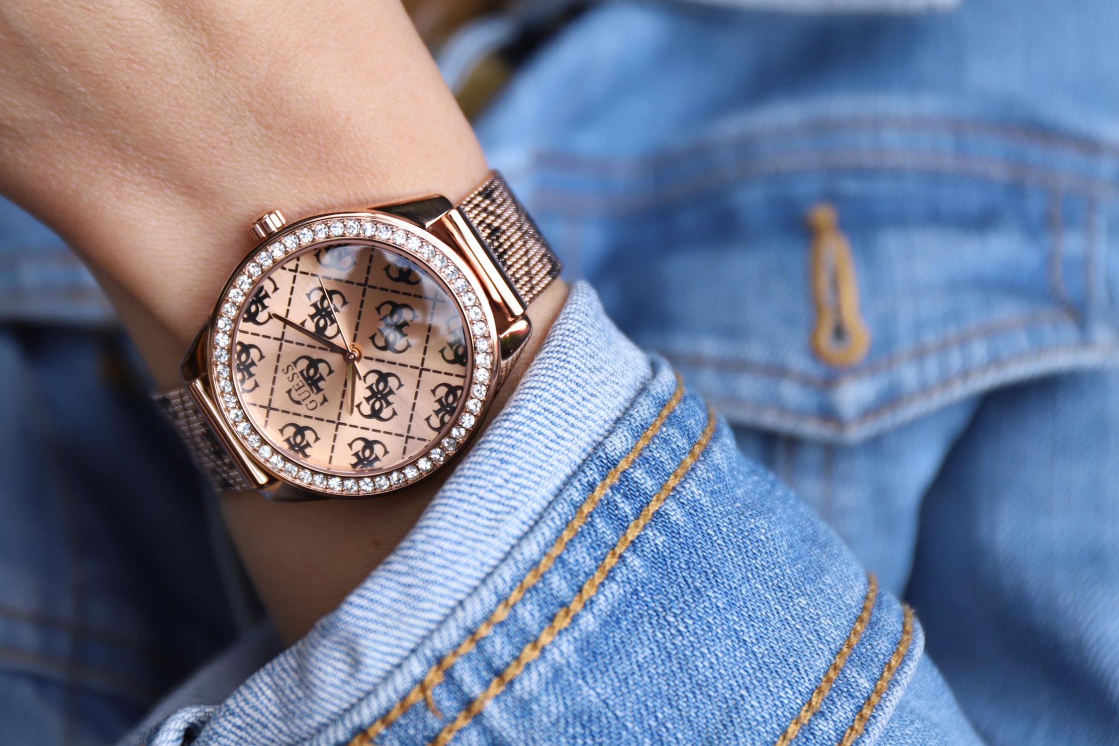 zegarek Guess W1279L3 Bransoleta mineralne - miniatura 11
