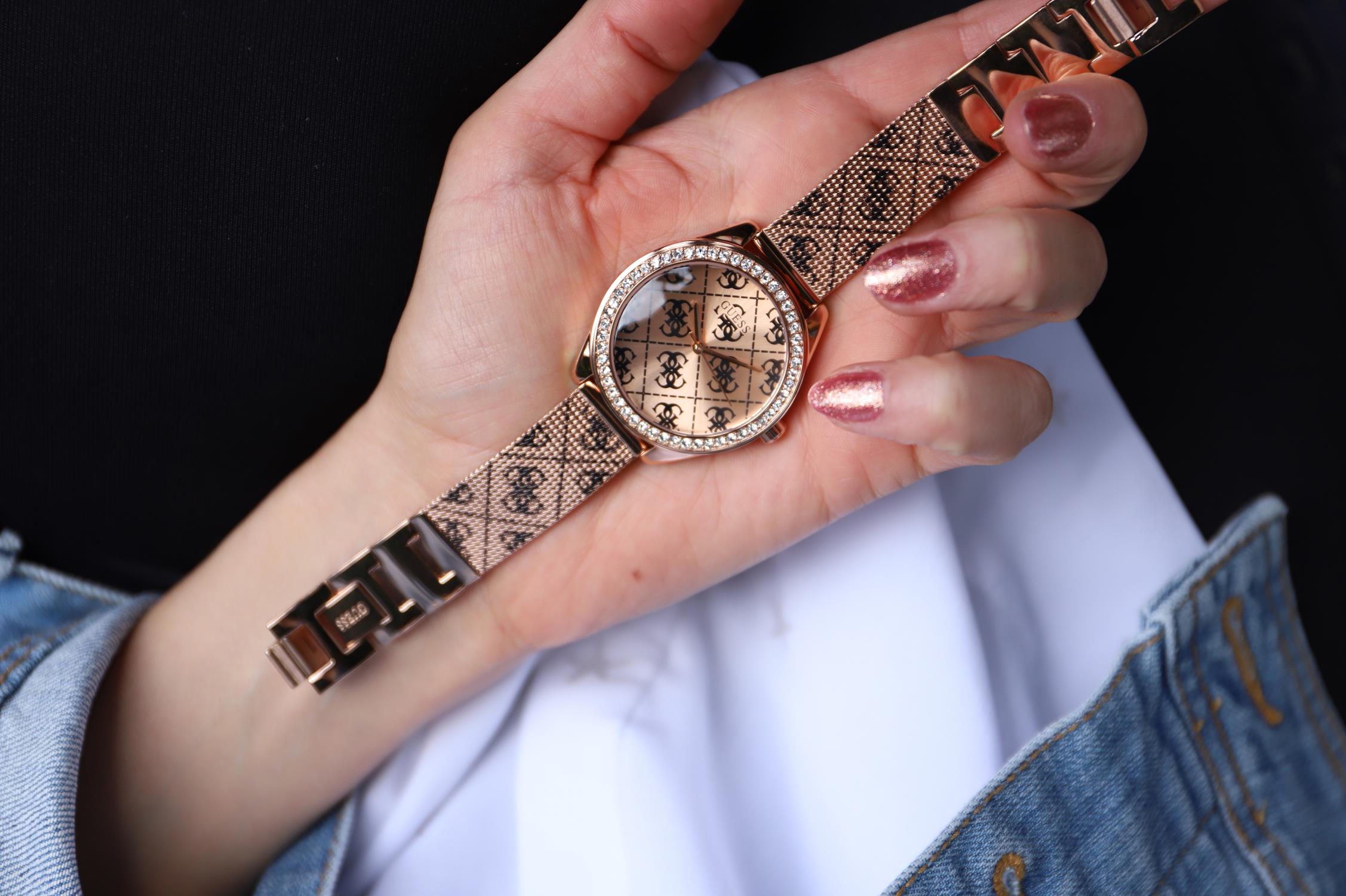 zegarek Guess W1279L3 różowe złoto Bransoleta - miniatura 7
