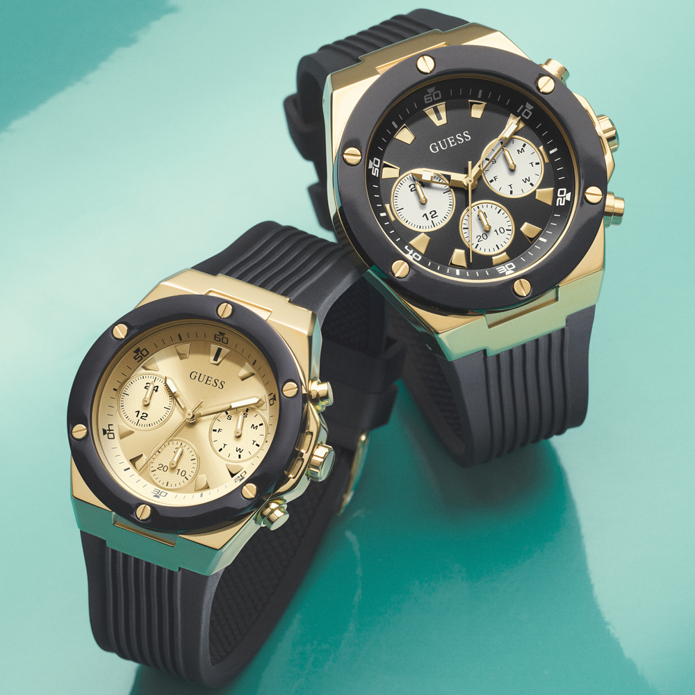 zegarek Guess GW0030L2 złoty Pasek - miniatura 7