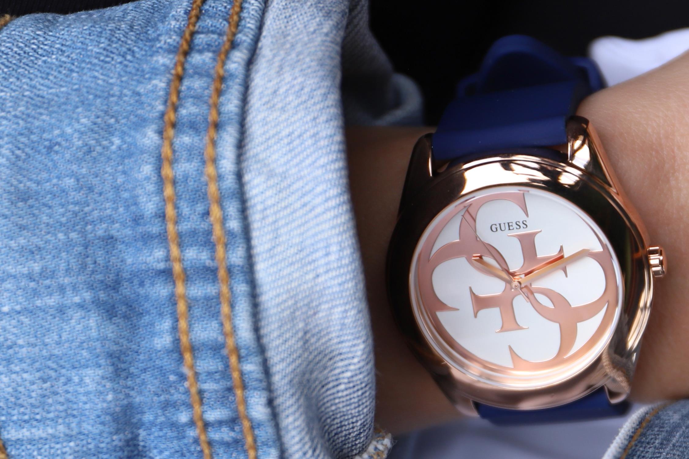zegarek Guess W0911L6 różowe złoto Pasek - miniatura 7