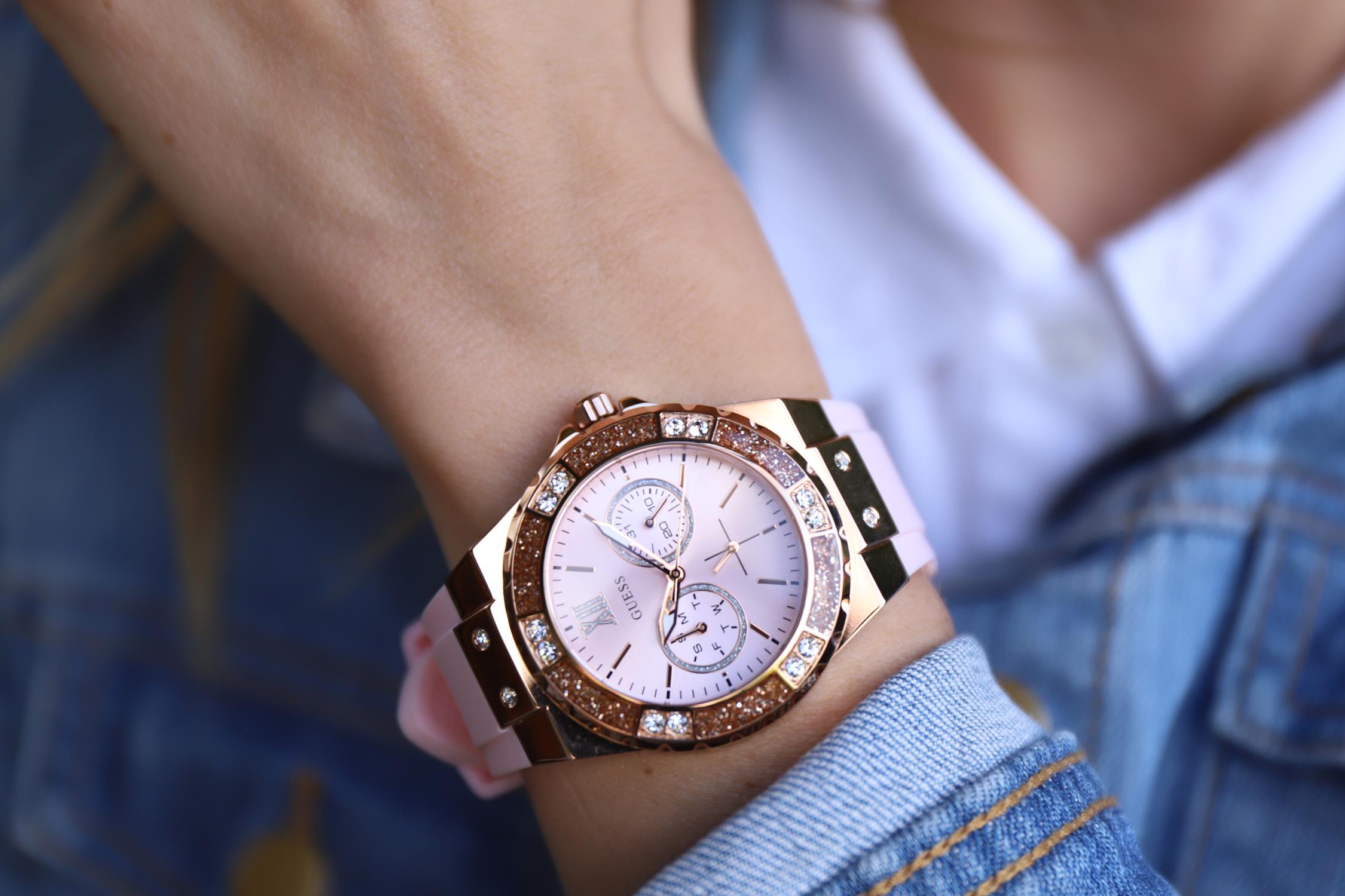zegarek Guess W1053L3 kwarcowy damski Pasek - miniatura 6