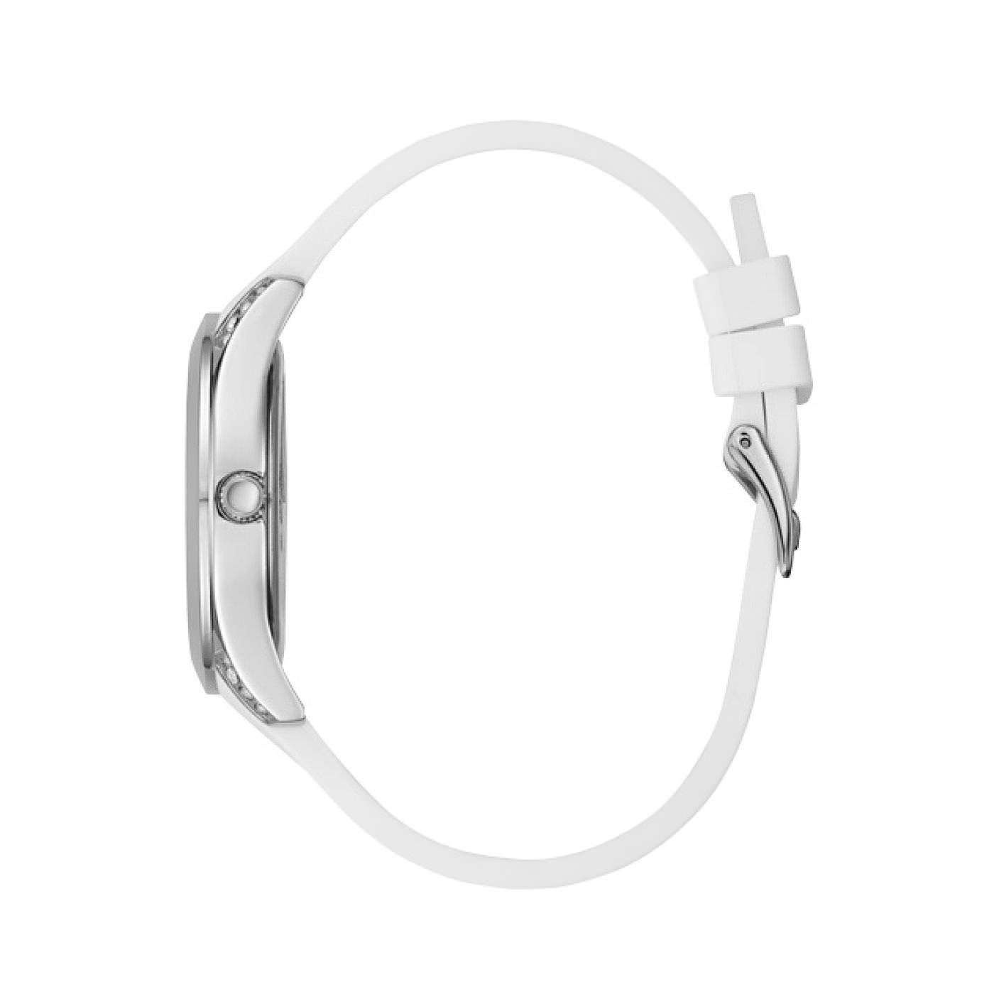 Guess W1059L1 zegarek srebrny klasyczny Pasek pasek - miniatura 5