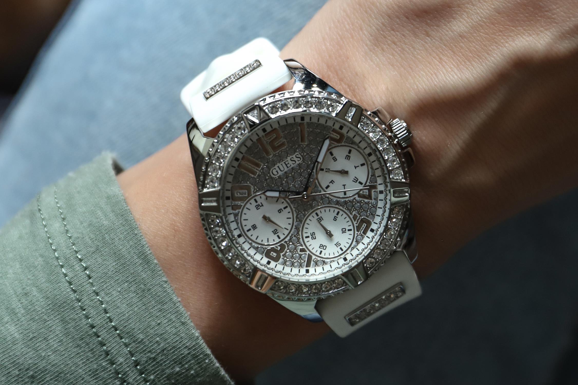 zegarek Guess W1160L4 srebrny Pasek - miniatura 7