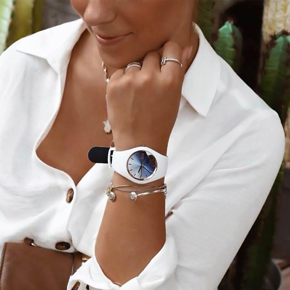 ICE Watch ICE.016983 Ice-Duo ICE duo chic White marine Rozm. M zegarek damski klasyczny mineralne