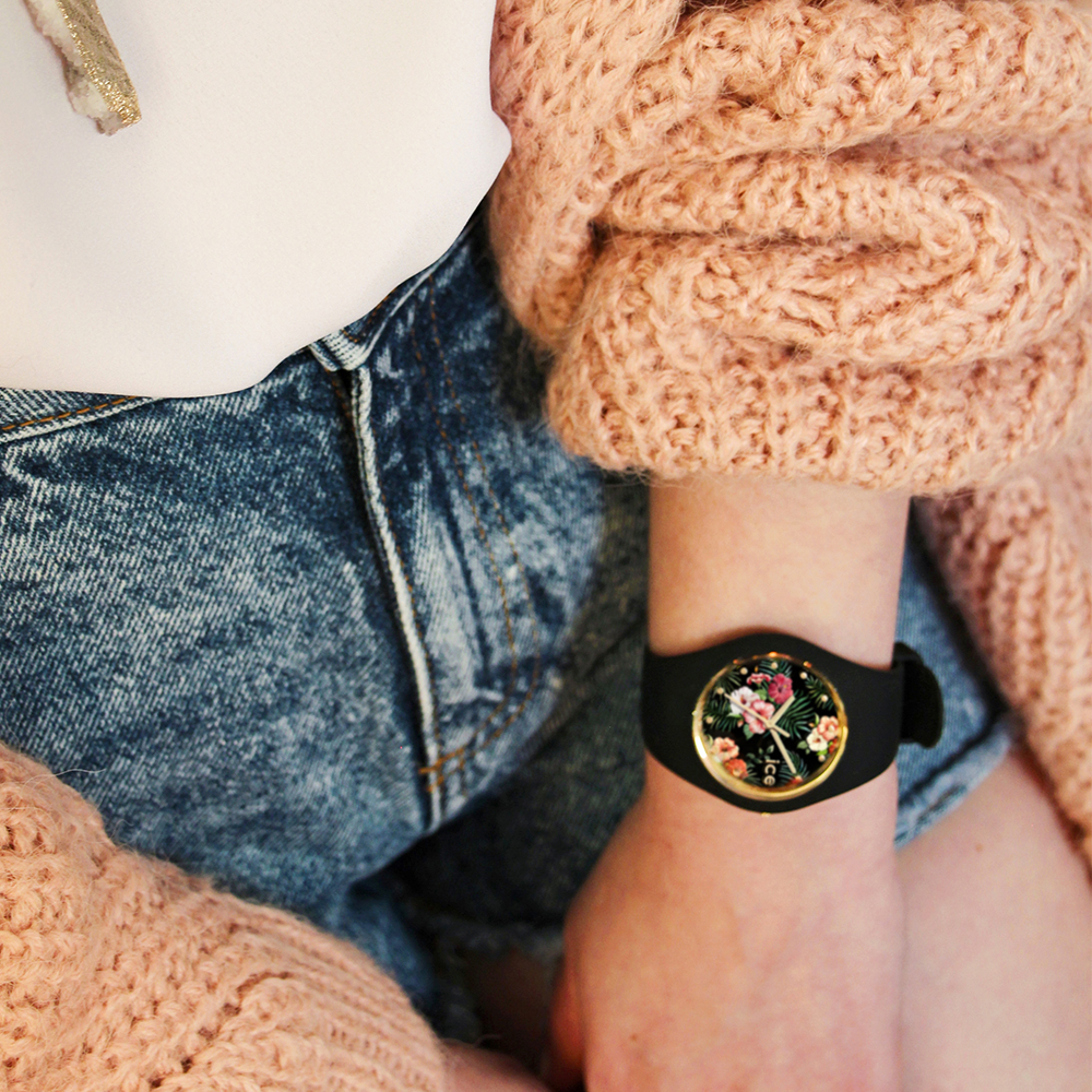 ICE Watch ICE.016671 zegarek czarny fashion/modowy Ice-Flower pasek - miniatura 5