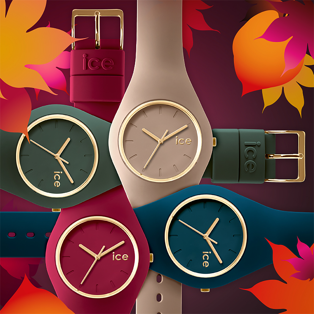 ICE Watch ICE.001060 ICE glam forest anemone unisex Ice-Glam Forest klasyczny zegarek czerwony - miniatura 6