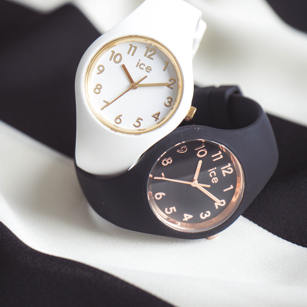 ICE Watch ICE.015344 zegarek czarny fashion/modowy Ice-Glam pasek