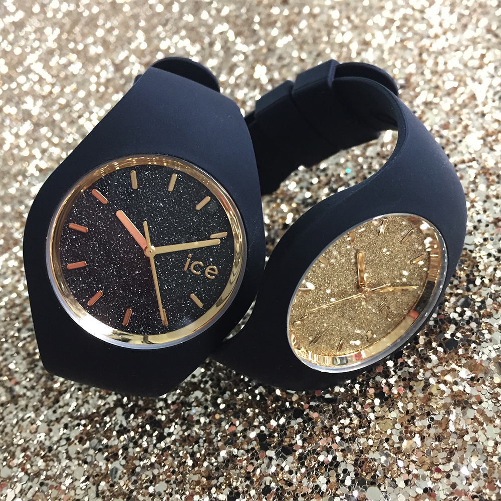 ICE Watch ICE.001356 zegarek czarny fashion/modowy Ice-Glitter pasek