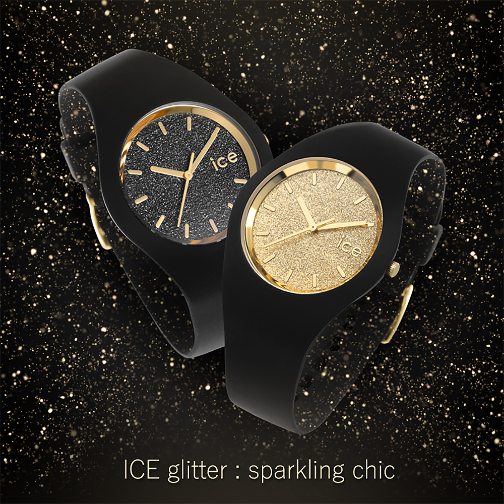 zegarek ICE Watch ICE.001356 kwarcowy damski Ice-Glitter ICE glitter black rozm. M