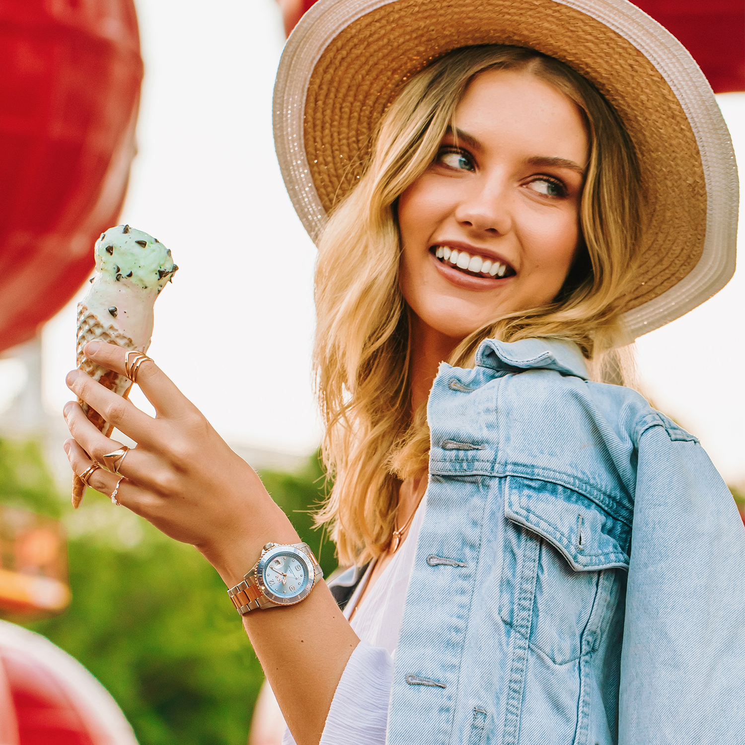 zegarek ICE Watch ICE.016775 kwarcowy damski ICE-Steel ICE Steel Light blue with stones - miniatura 6