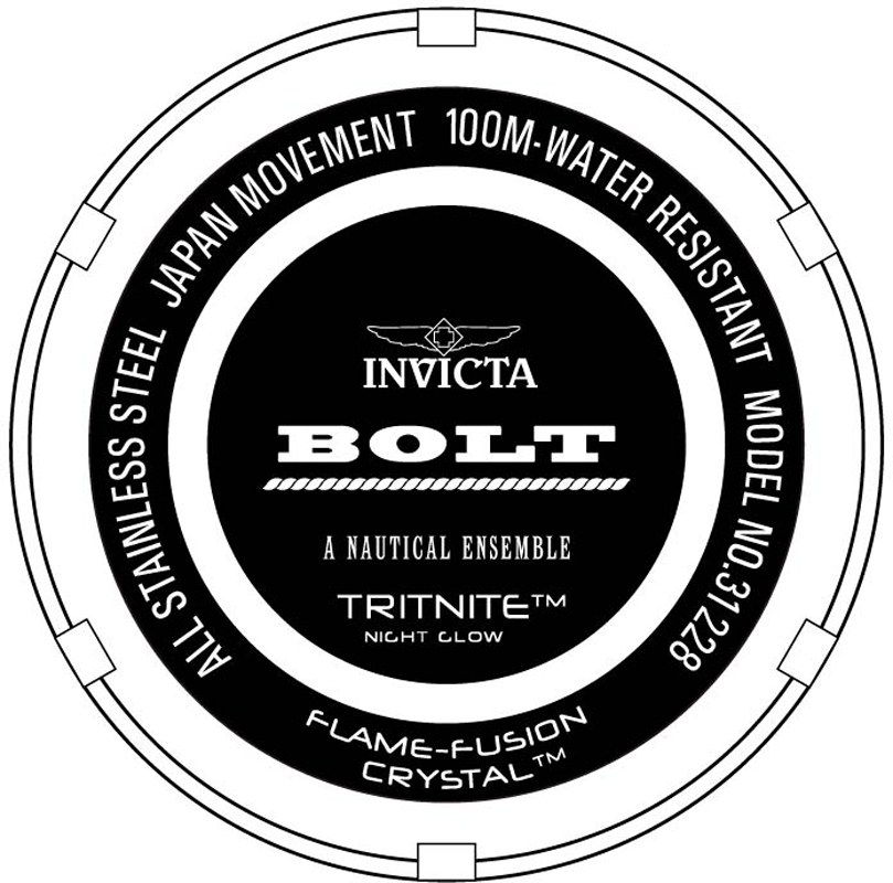 Invicta 31228 zegarek złoty klasyczny Bolt bransoleta - miniatura 5