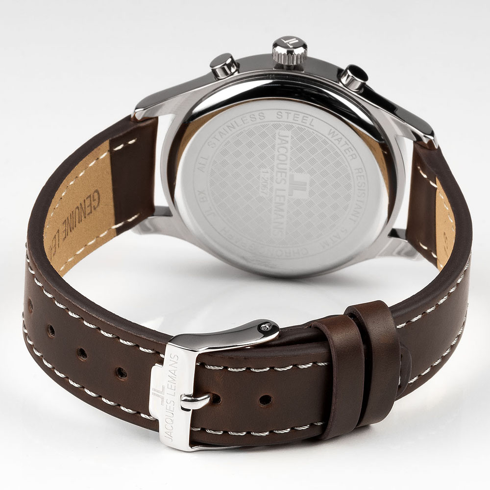 zegarek Jacques Lemans 1-2067C męski z chronograf Retro Classic - miniatura 3