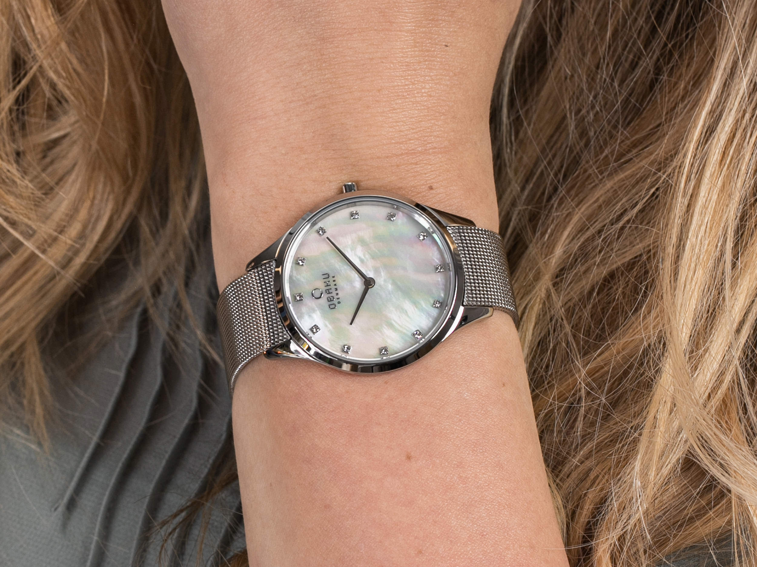 Obaku Denmark V217LXCWMC FIN - STEEL zegarek klasyczny Slim - miniatura 4