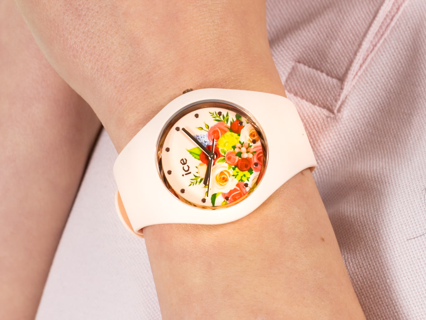 ICE Watch ICE.017583 ICE Flower Pink bouquet Rozm. M zegarek klasyczny Ice-Flower - miniatura 4