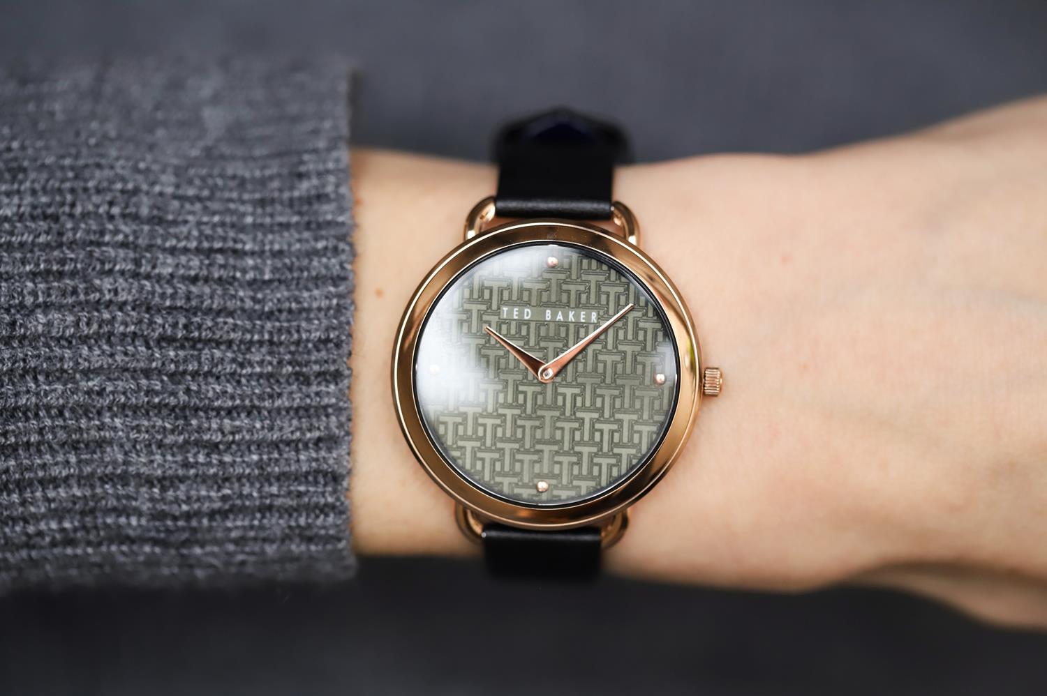 zegarek Ted Baker BKPHTF905 różowe złoto pasek - miniatura 7