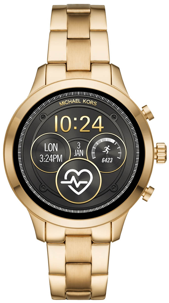 Michael Kors Runway Gold Tone Smartwatch MKT5045