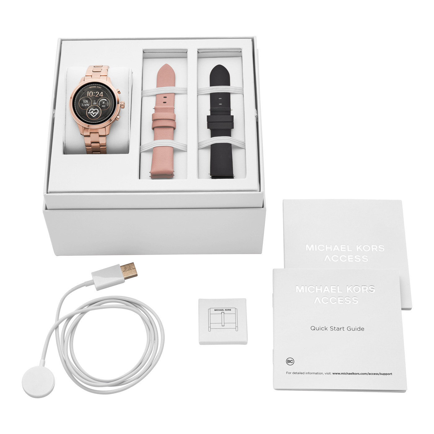 Michael Kors MKT5054 Runway Rose Gold Tone Smartwatch Set zegarek fashion/modowy Access Smartwatch - miniatura 4
