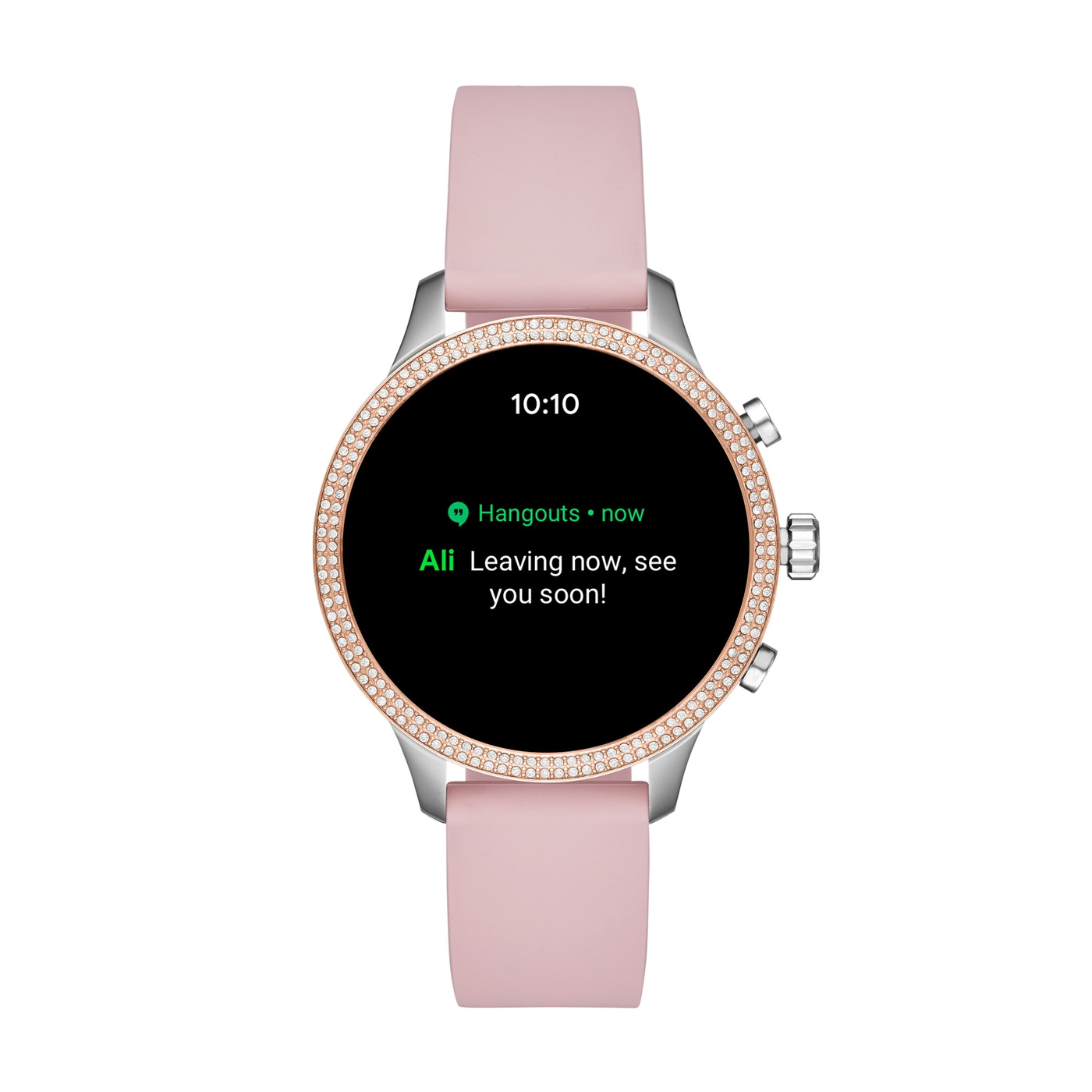 zegarek Michael Kors MKT5055 Runway Pave Rose Gold and Silicone Smartwatch damski z gps Access Smartwatch - miniatura 3