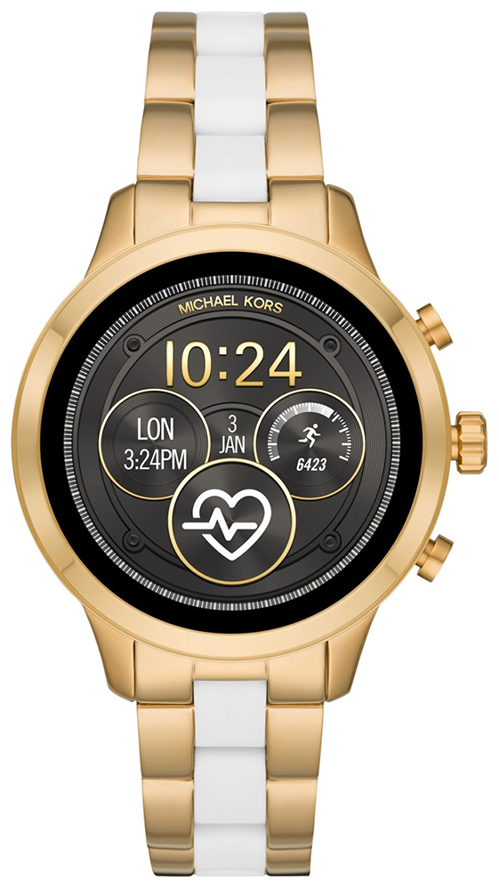 Michael Kors Runway Gold Tone and Silicone Smartwatch MKT5057