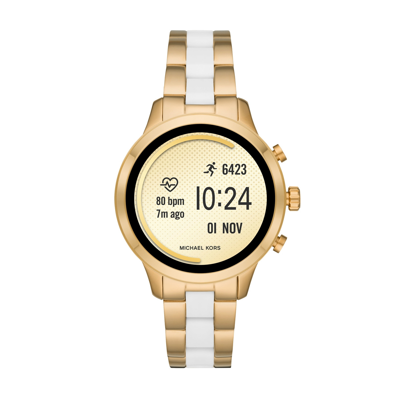 zegarek Michael Kors MKT5057 kwarcowy damski Access Smartwatch Runway Gold Tone and Silicone Smartwatch - miniatura 6