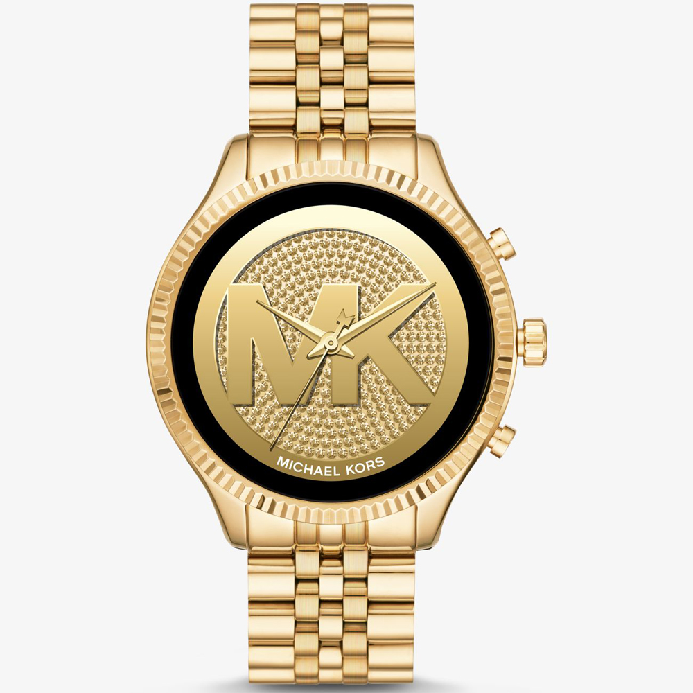 zegarek Michael Kors MKT5078 Lexington 2 Gold-Tone Smartwatch damski z gps Access Smartwatch - miniatura 3