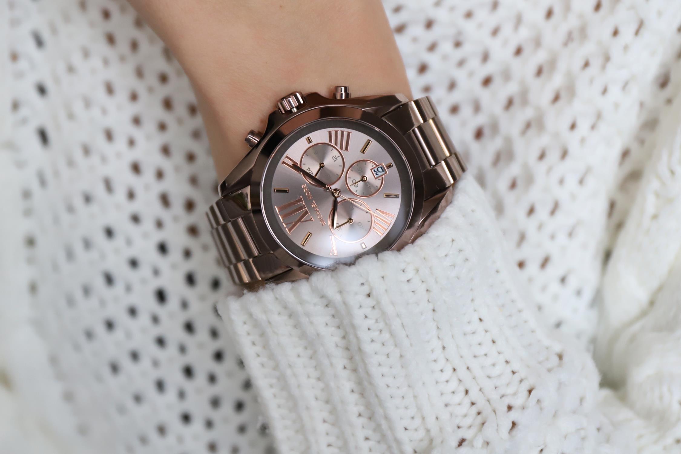zegarek Michael Kors MK6247 BRADSHAW damski z chronograf Bradshaw - miniatura 3