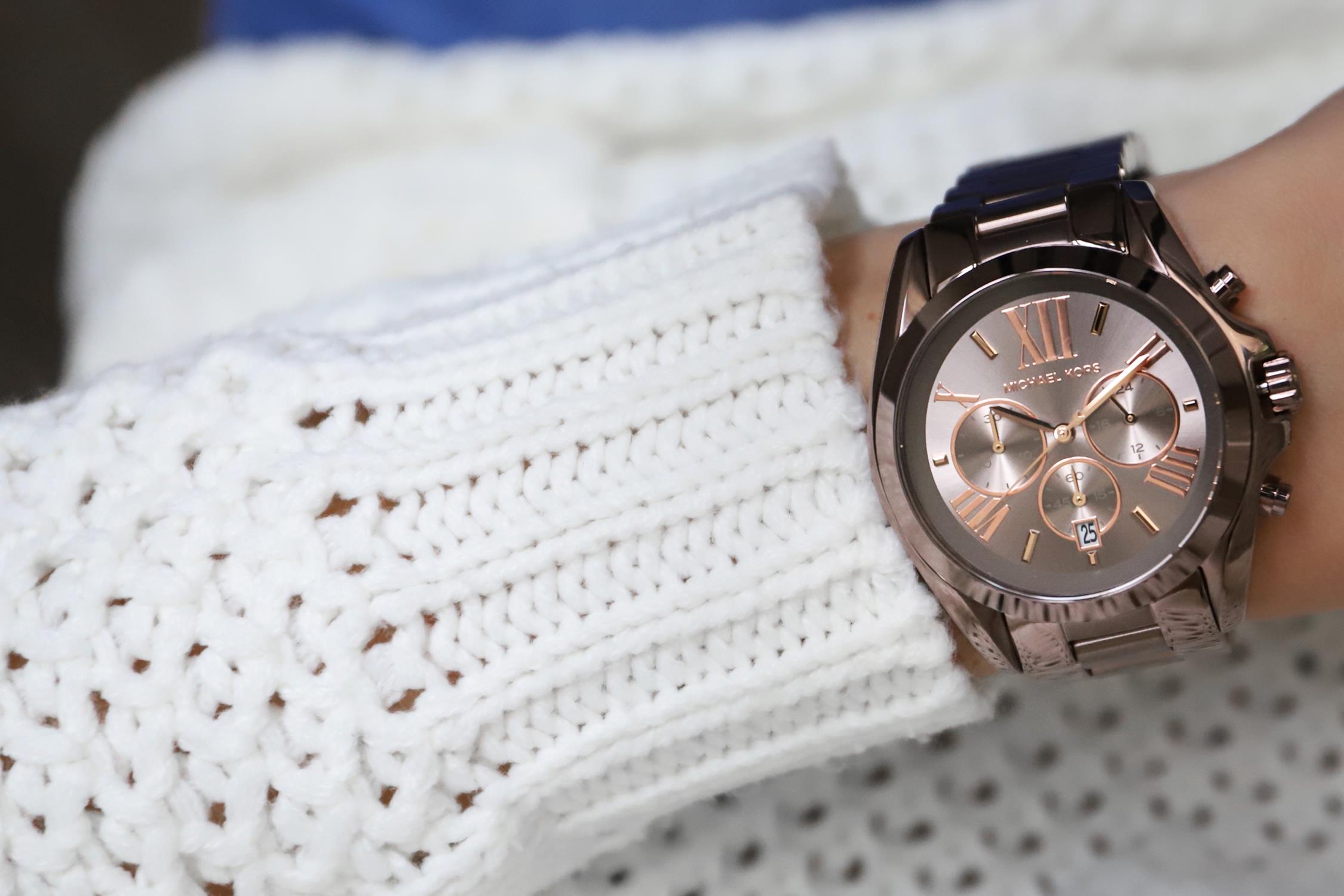 Michael Kors MK6247 zegarek brązowy fashion/modowy Bradshaw bransoleta - miniatura 5