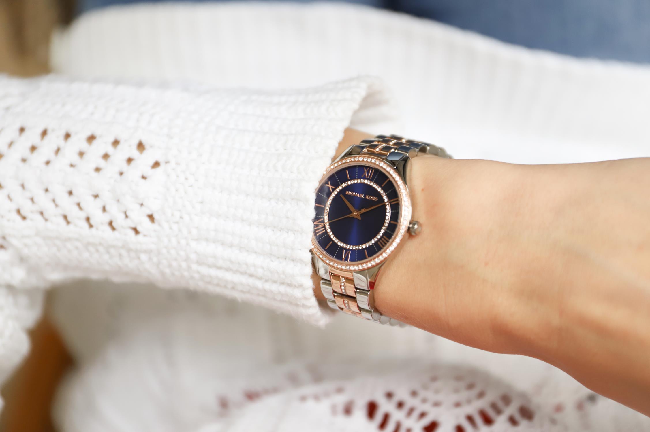zegarek Michael Kors MK3929 srebrny Lauryn - miniatura 7