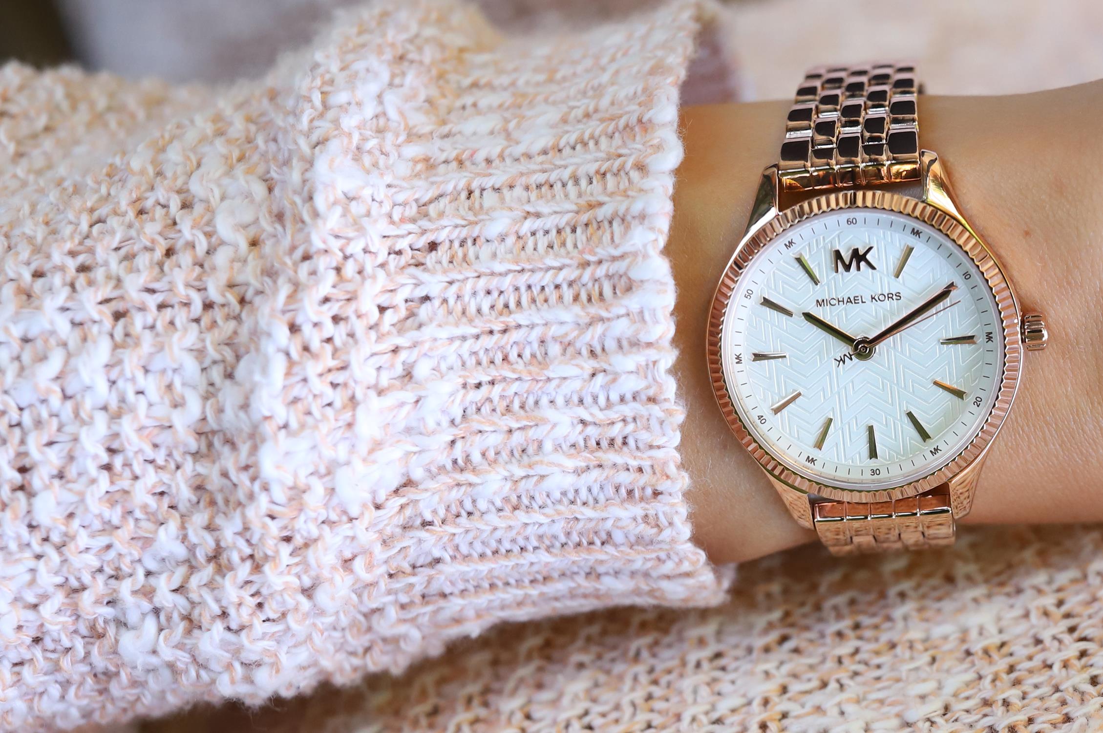 zegarek Michael Kors MK6641 różowe złoto Lexington - miniatura 7