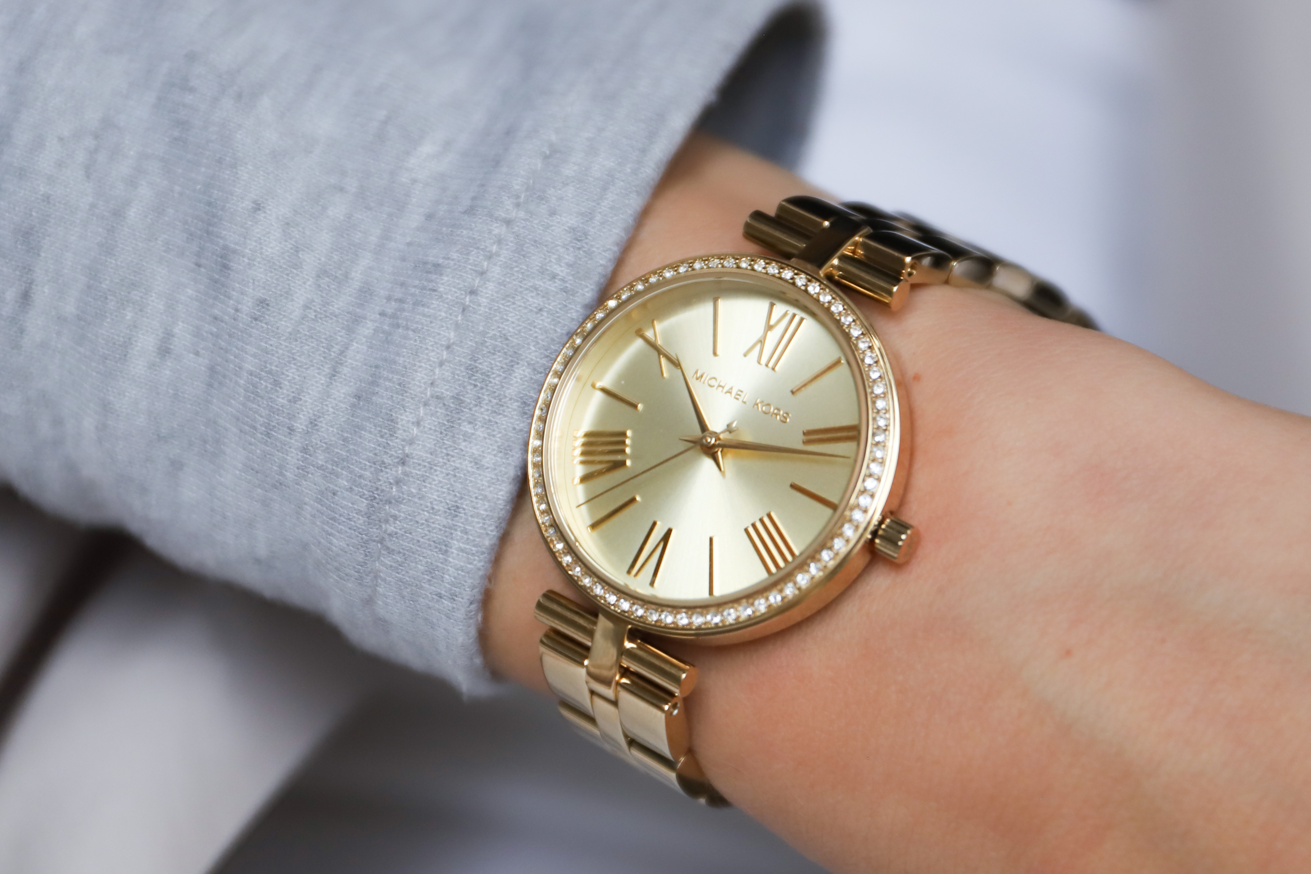 Michael Kors MK3903 zegarek złoty klasyczny Maci bransoleta - miniatura 5