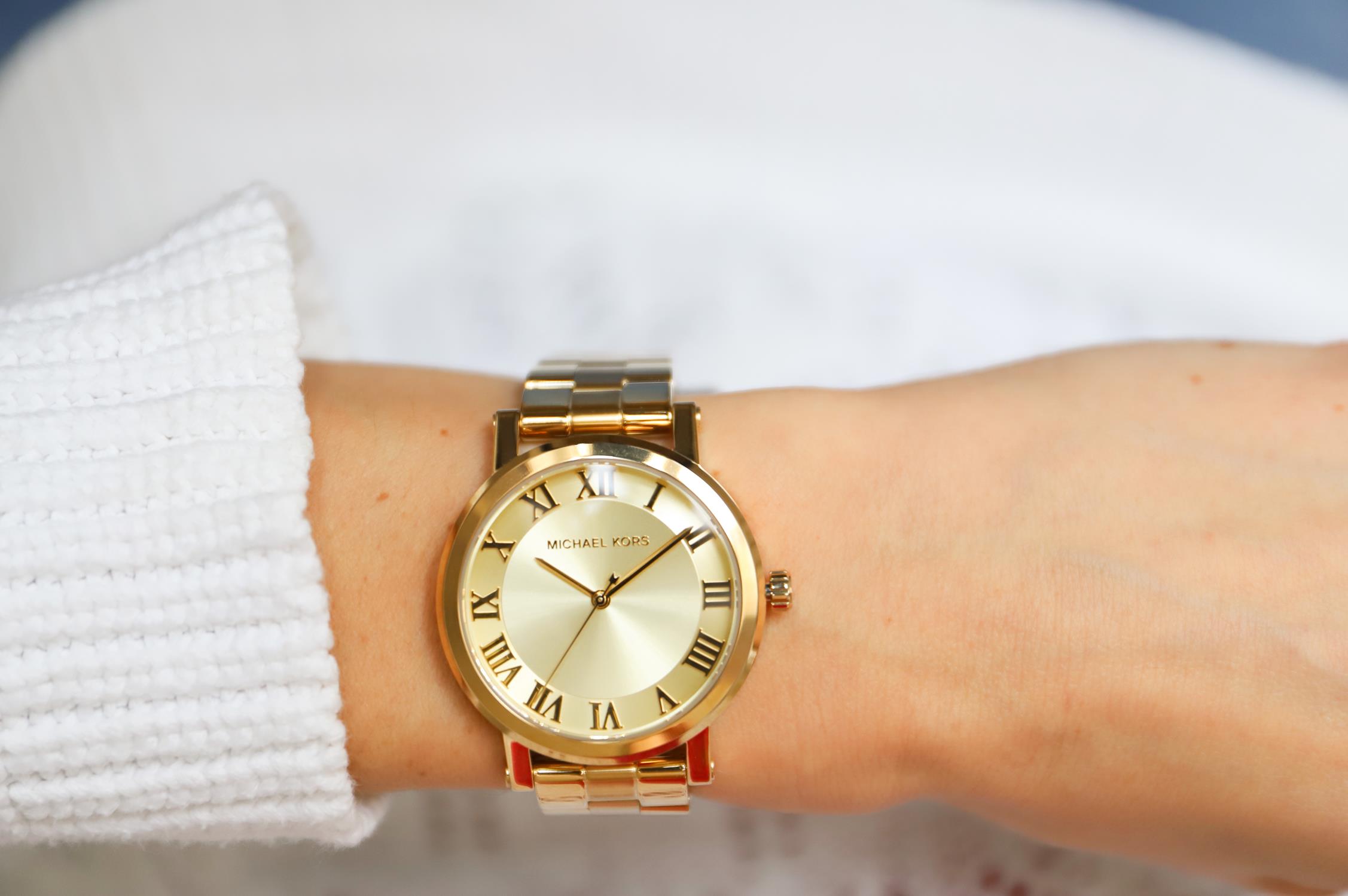 zegarek Michael Kors MK3560 złoty Norie - miniatura 7