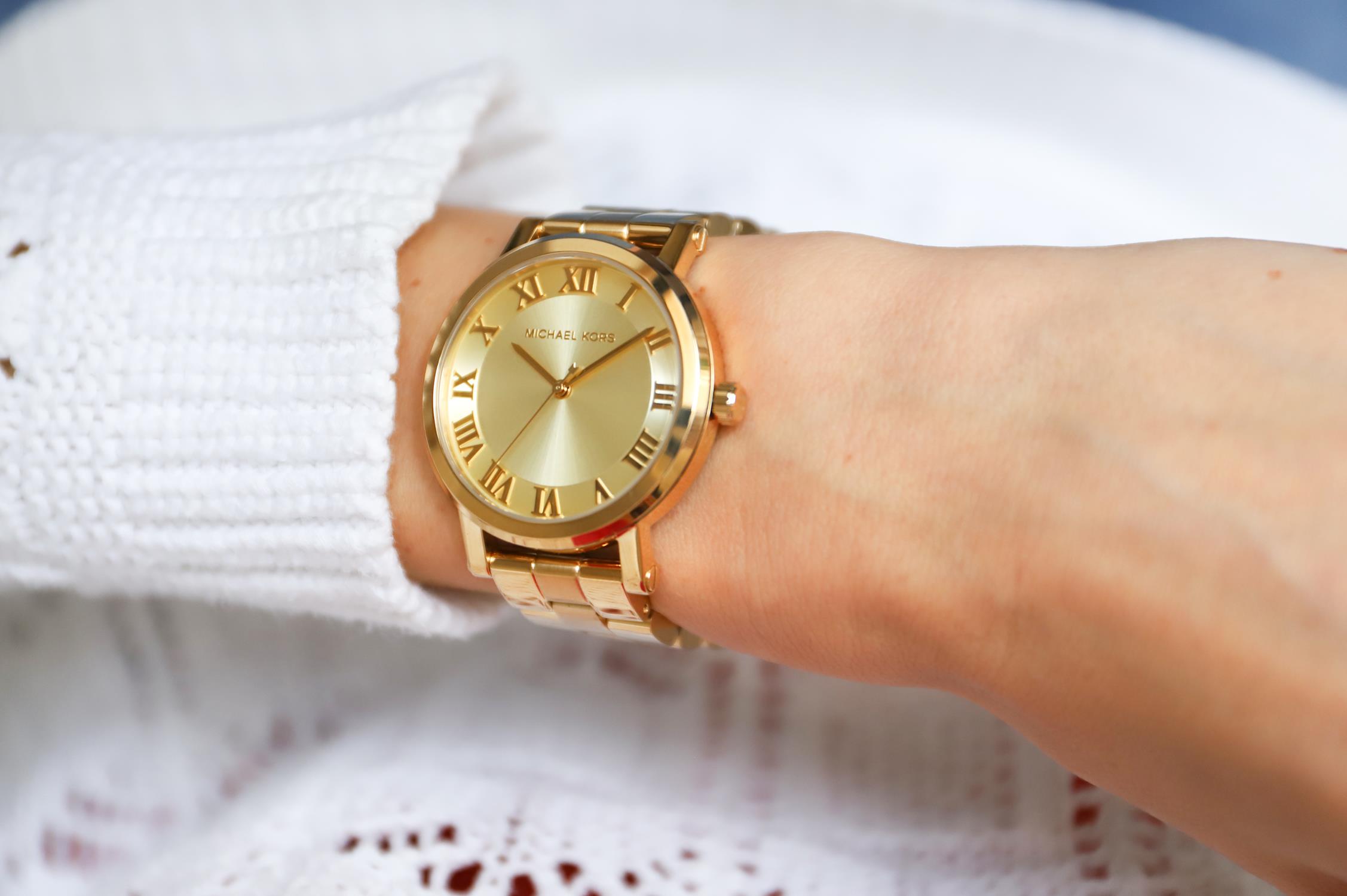 Michael Kors MK3560 zegarek złoty klasyczny Norie bransoleta - miniatura 5