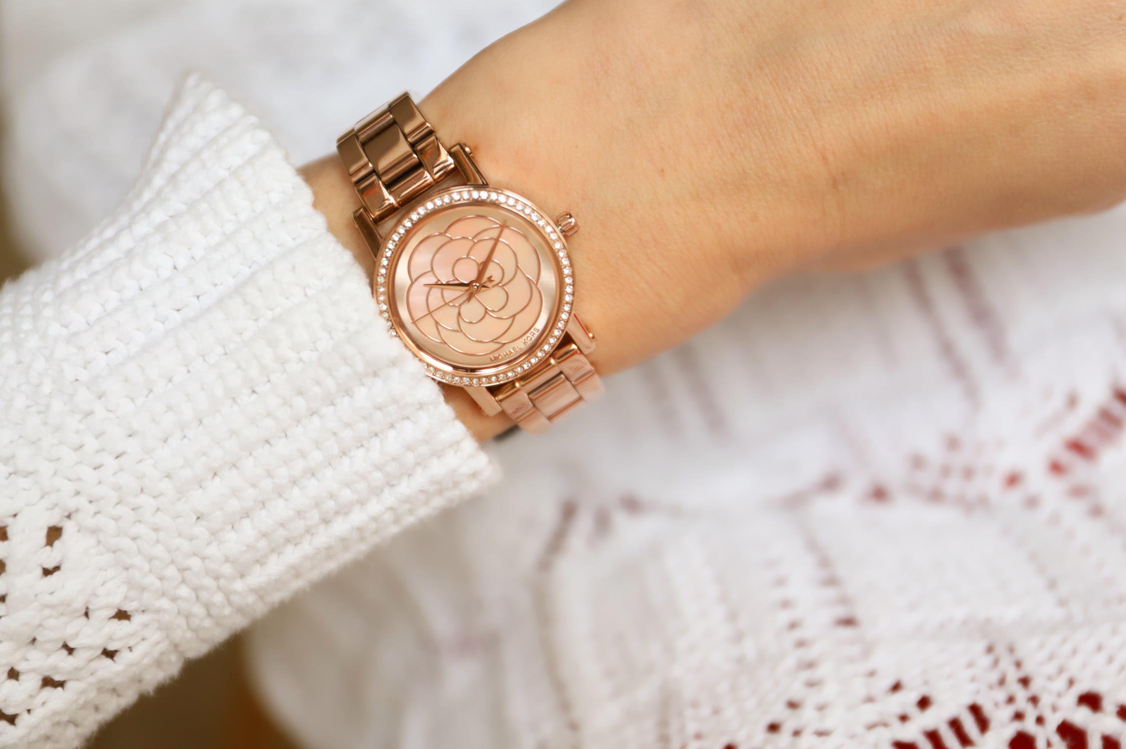 zegarek Michael Kors MK3892 różowe złoto Norie - miniatura 7